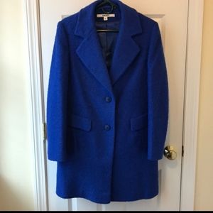 Bright Blue DKNY Pea Coat